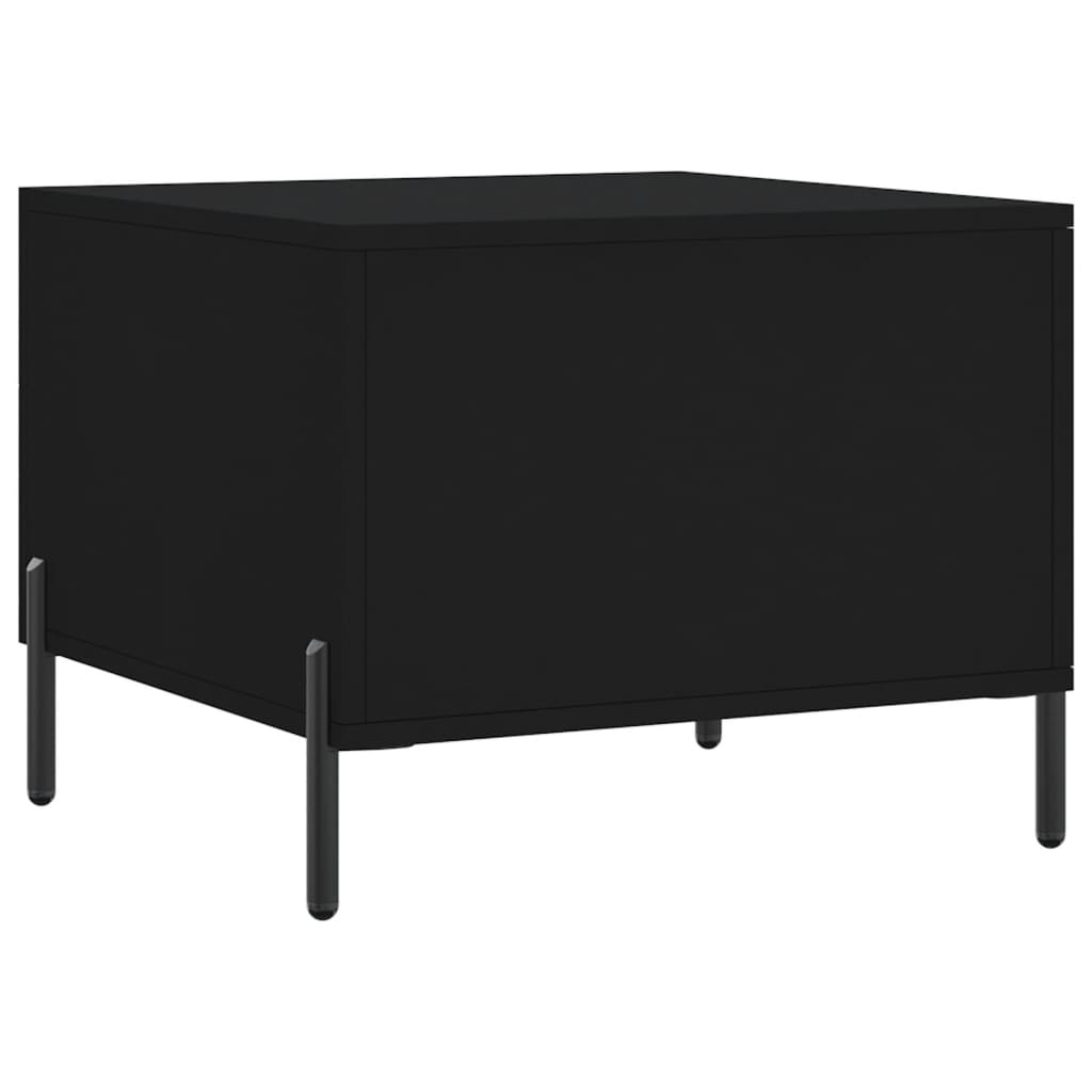 Coffee Tables 2 pcs Black 50x50x40 cm Engineered Wood