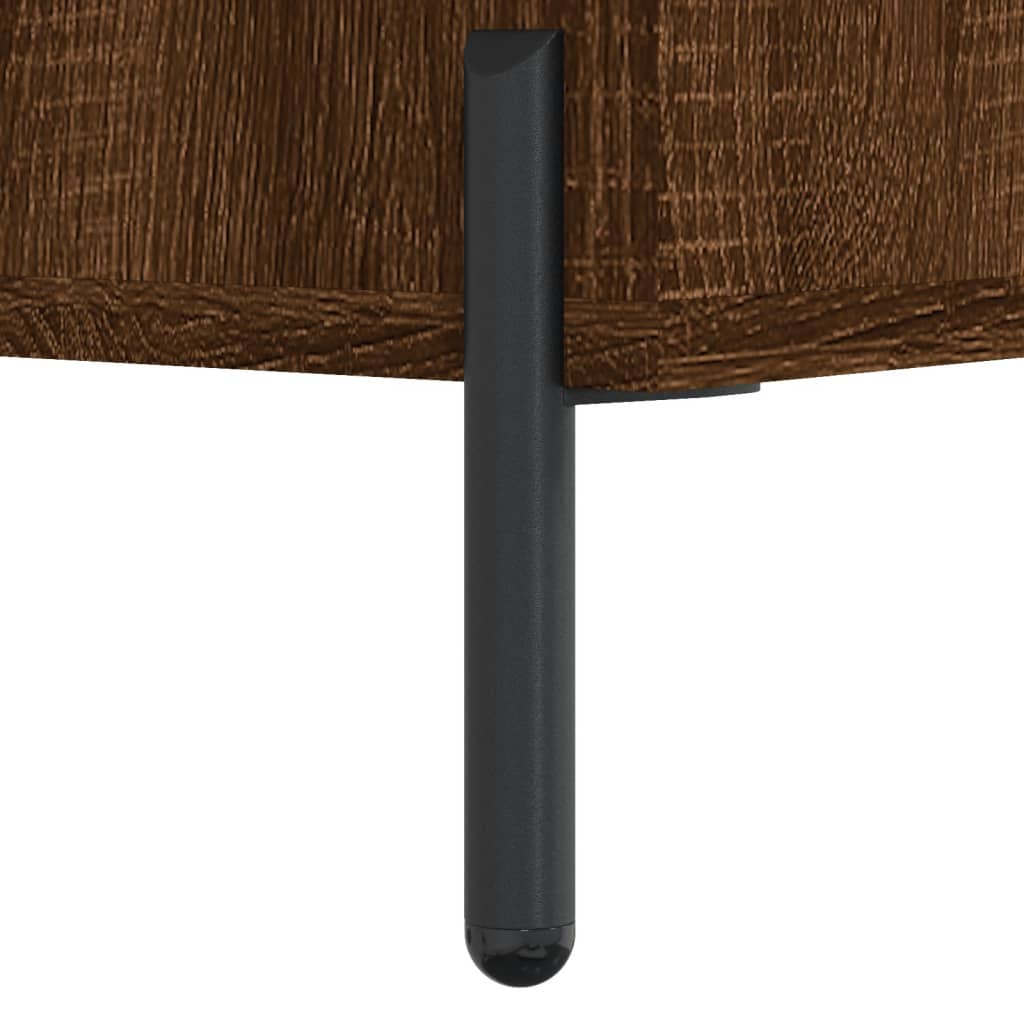 Coffee Table Brown Oak 50x50x40 cm Engineered Wood