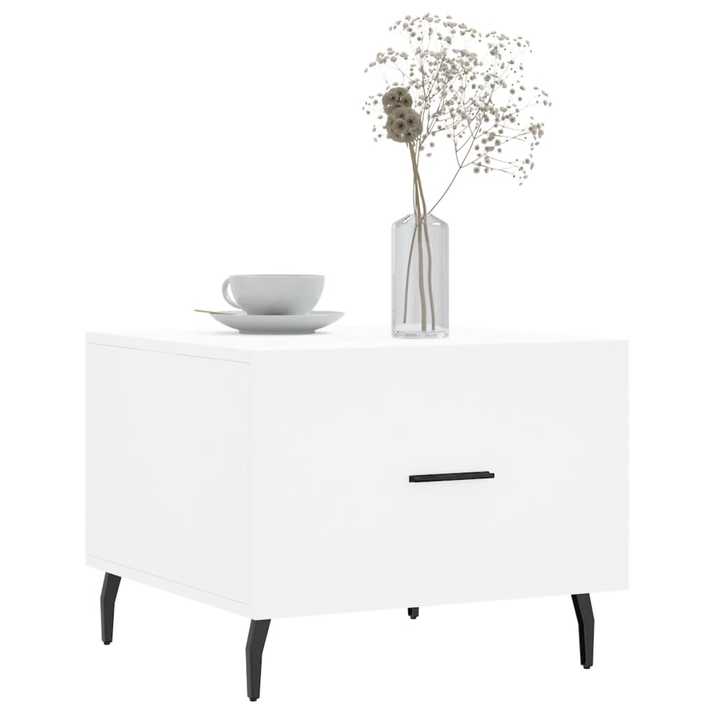 Coffee Tables 2 pcs White 50x50x40 cm Engineered Wood