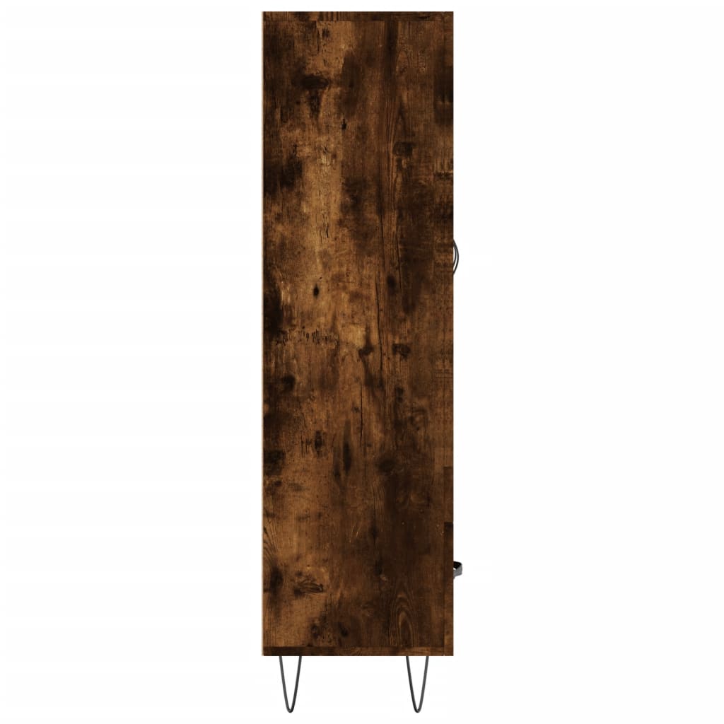 Modern Wooden Highboard Storage Cabinet Unit With Lower Drawer & 2 Doors Wood