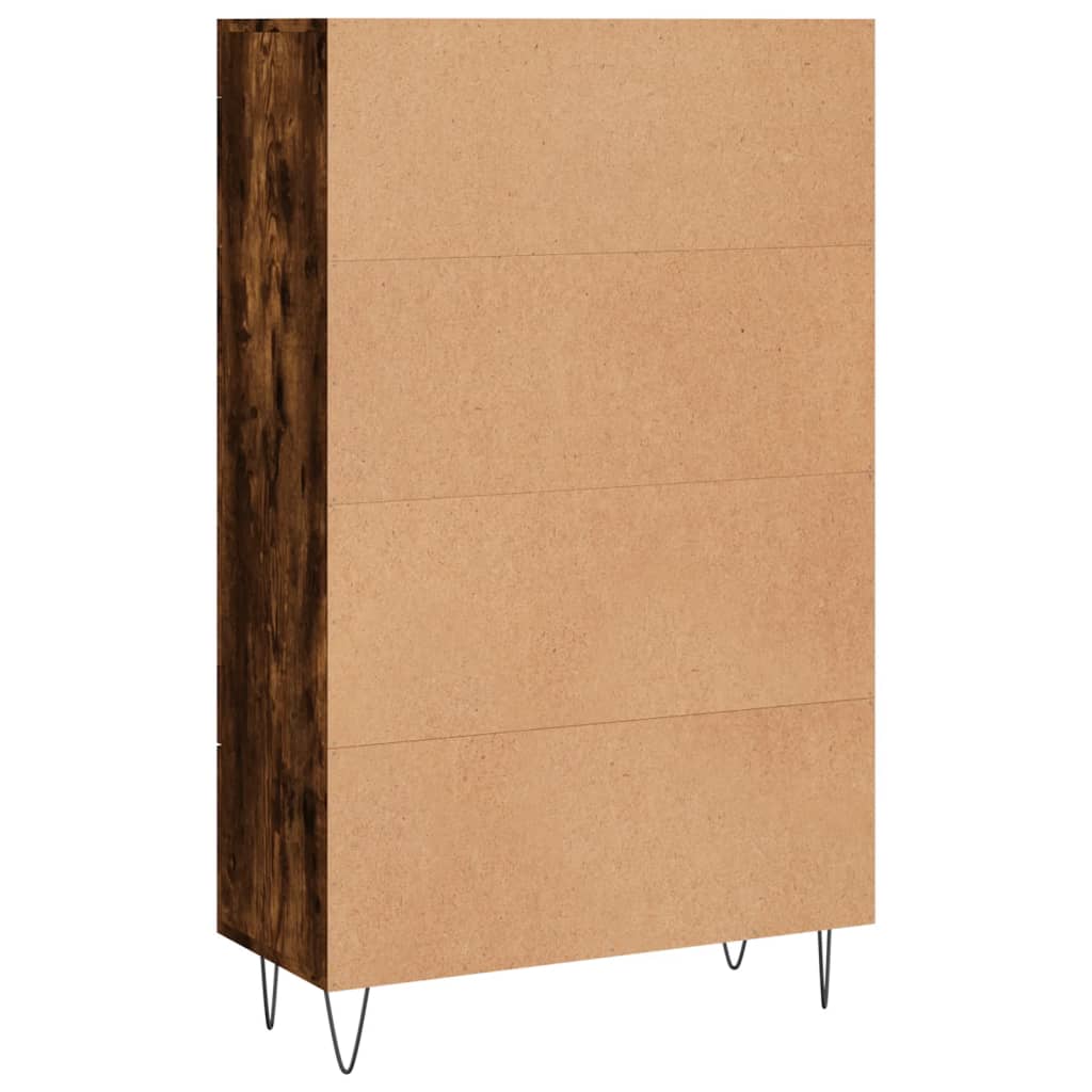 Modern Wooden Highboard Storage Cabinet Unit With Lower Drawer & 2 Doors Wood
