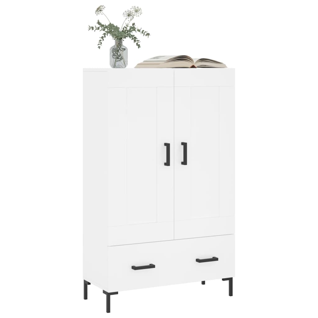 Highboard White 69.5x31x115 cm Engineered Wood