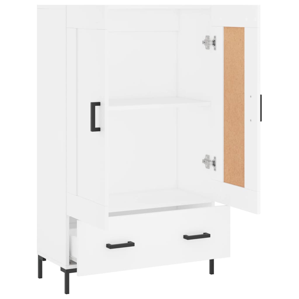 Highboard White 69.5x31x115 cm Engineered Wood