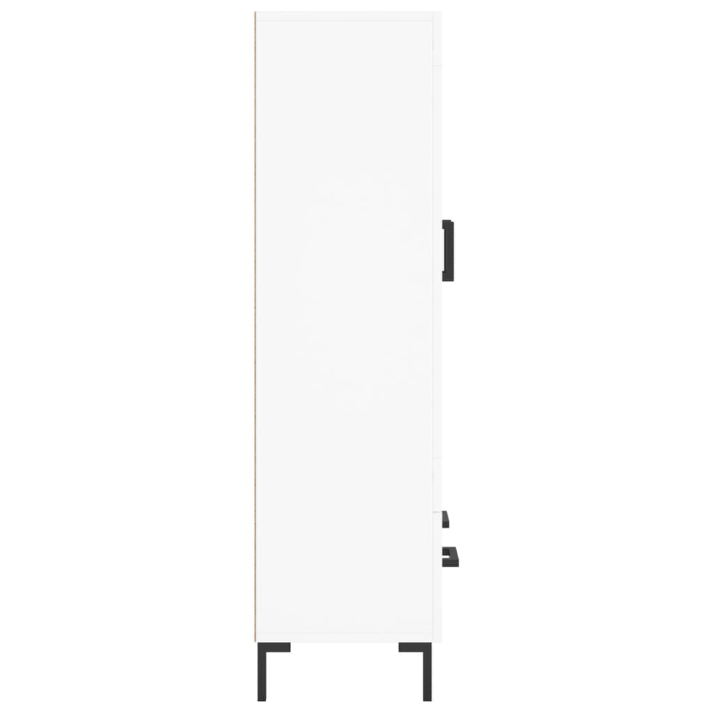 Highboard White 69.5x31x115 cm Engineered Wood