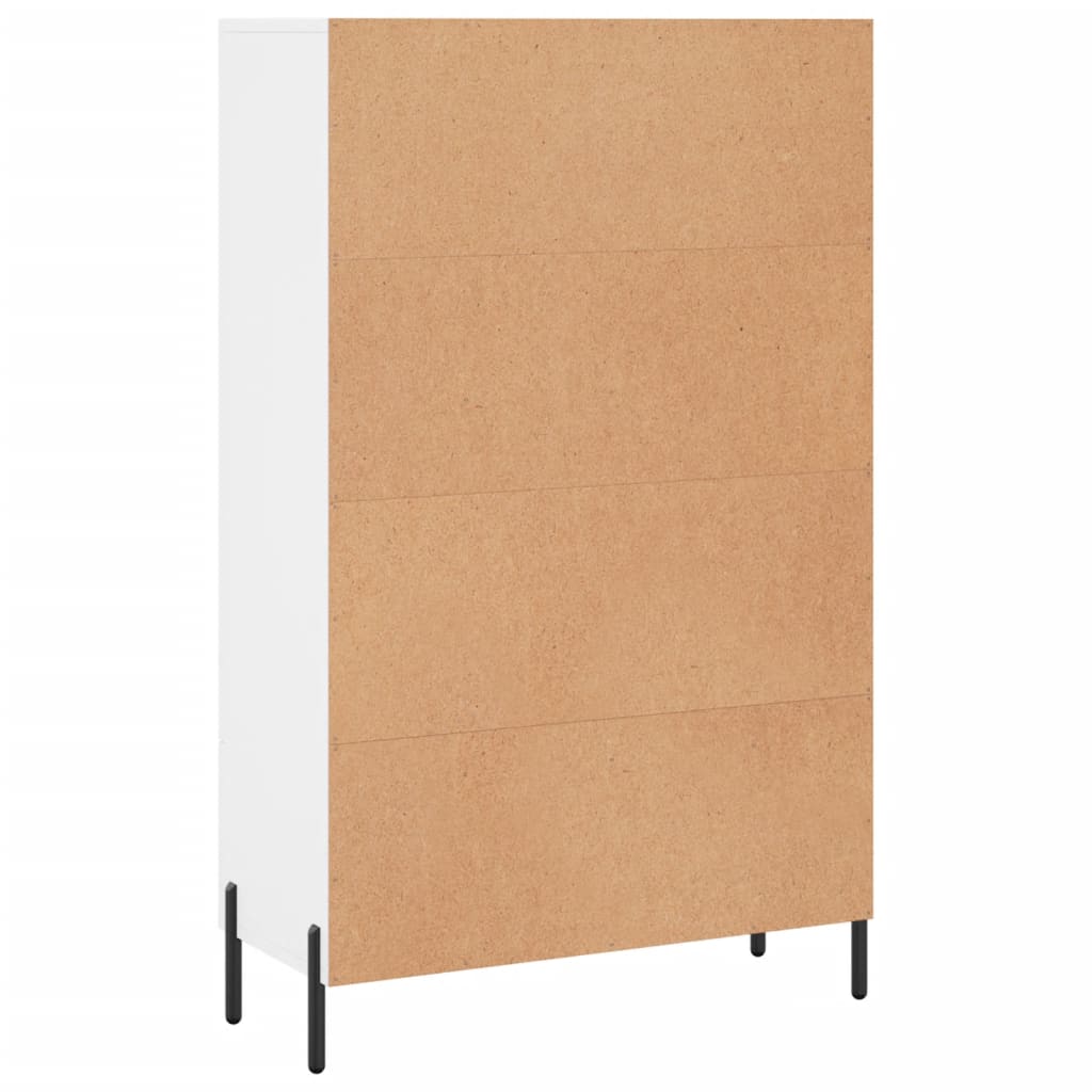 Highboard White 69.5x31x115 cm Engineered Wood