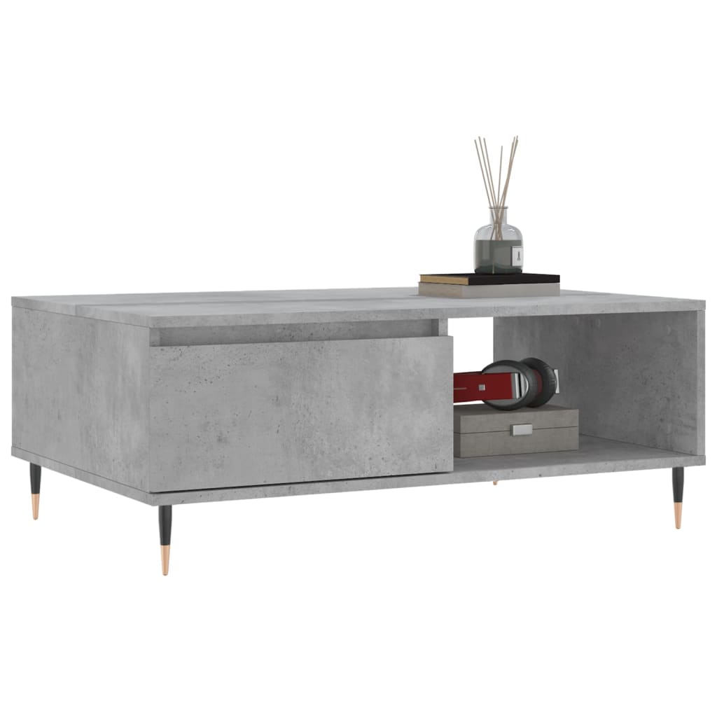 Coffee Table Concrete Grey 90x60x35 cm Engineered Wood