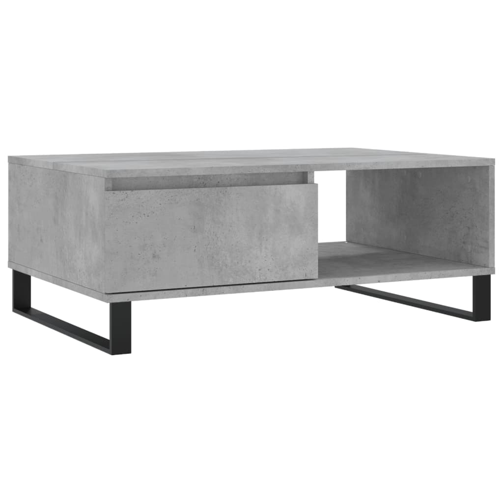 Coffee Table Concrete Grey 90x60x35 cm Engineered Wood