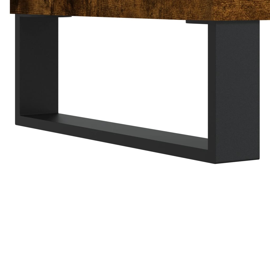 Coffee Table Smoked Oak 90x60x35 cm Engineered Wood