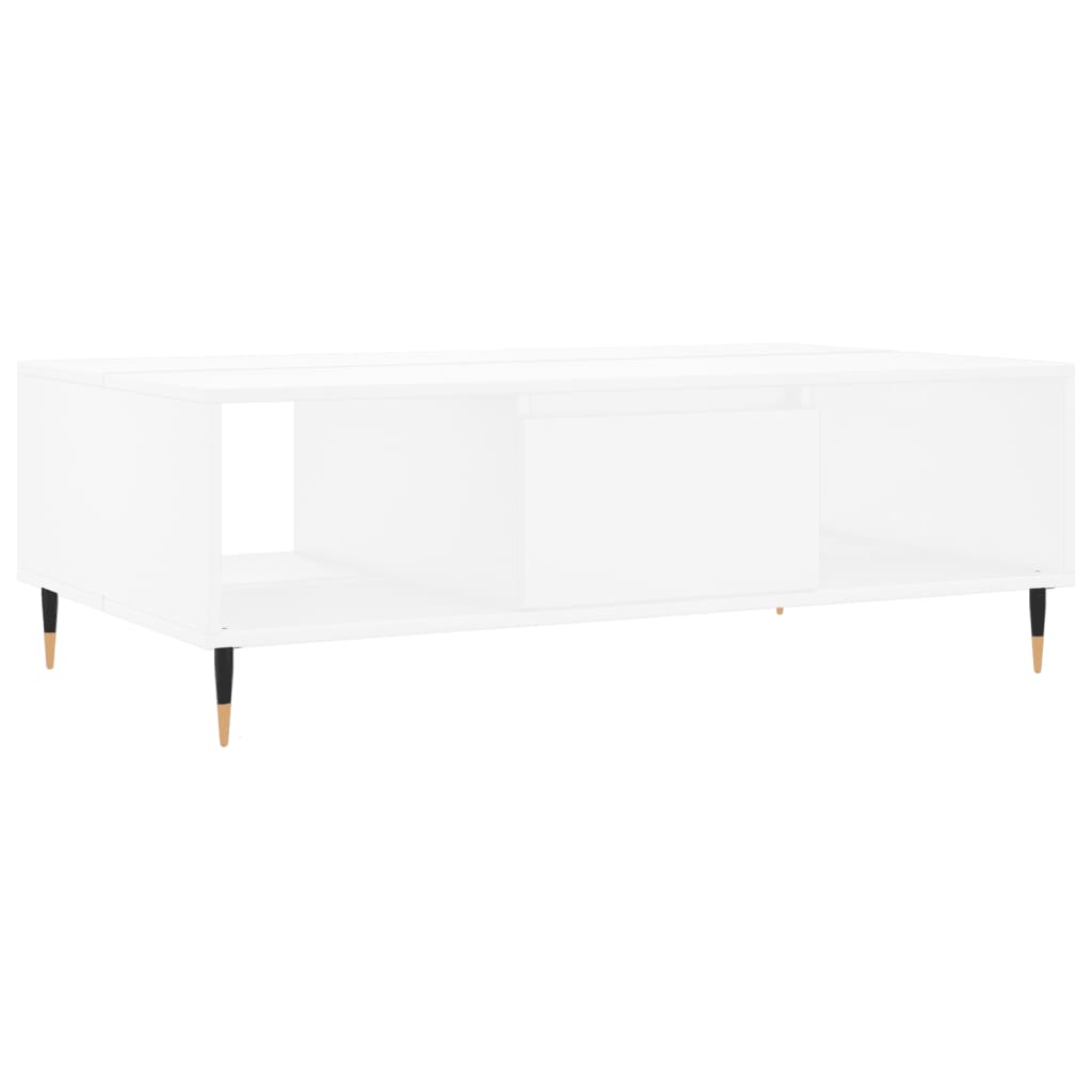 Modern Wooden Living Room Coffee Table With Open Storage Space & 1 Door Wood