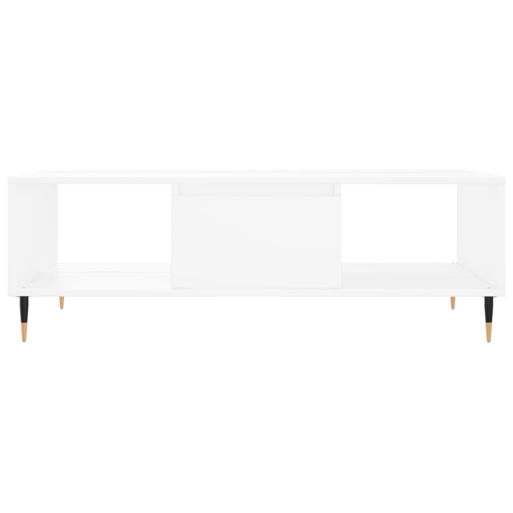 Modern Wooden Living Room Coffee Table With Open Storage Space & 1 Door Wood