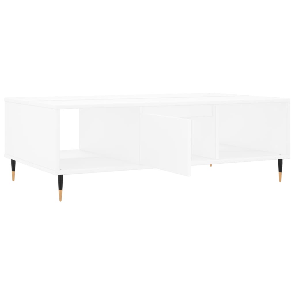 Modern Wooden Living Room Coffee Table With Open Storage Space & 1 Door Wood