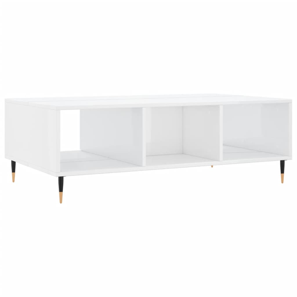 Modern Wooden Living Room Coffee Table With Open Storage Space & 1 Door Wood