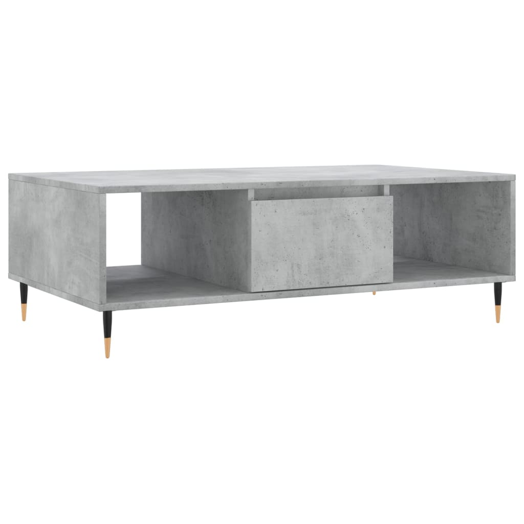 Modern Wooden Living Room Coffee Table With Open Storage Space & 1 Door Wood