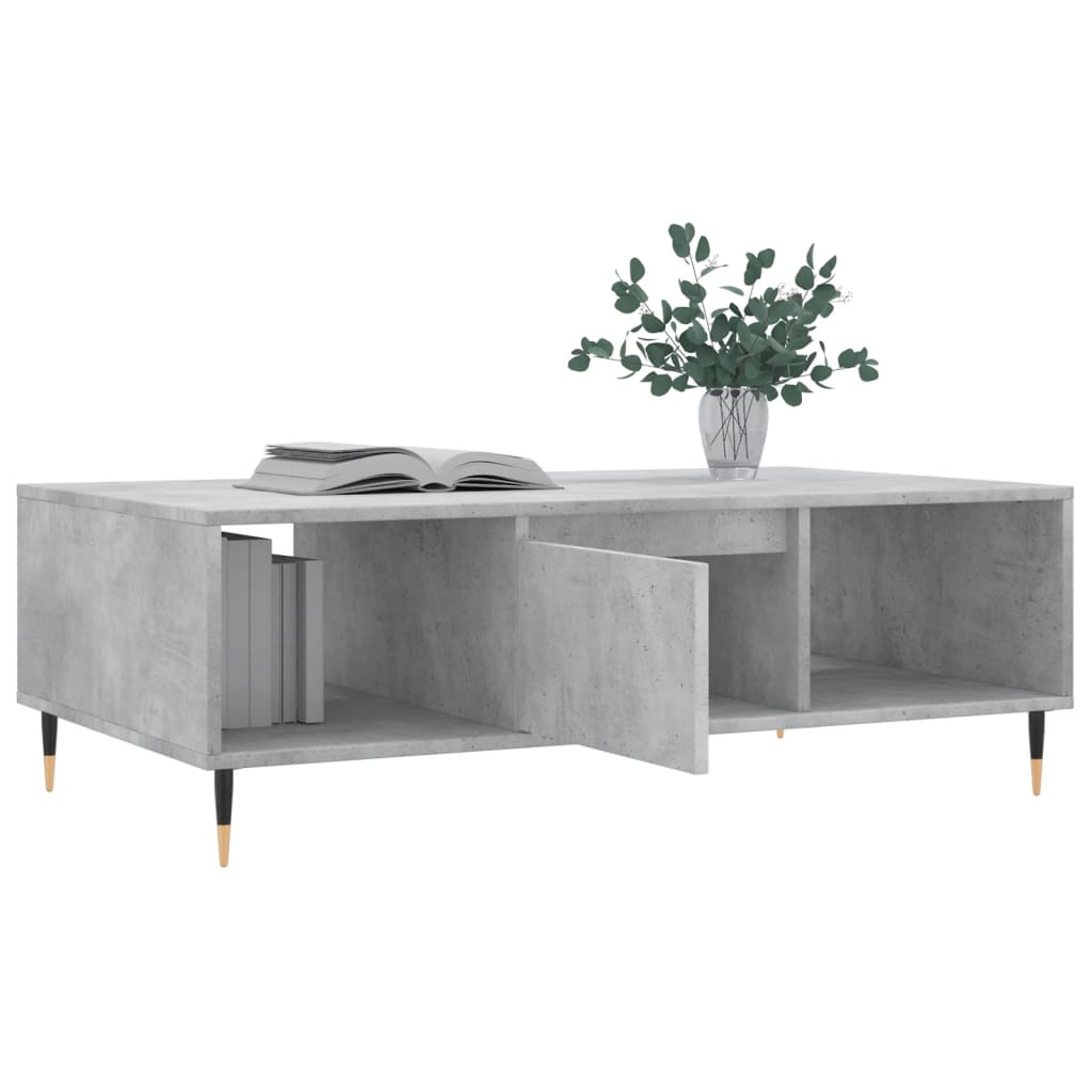 Modern Wooden Living Room Coffee Table With Open Storage Space & 1 Door Wood