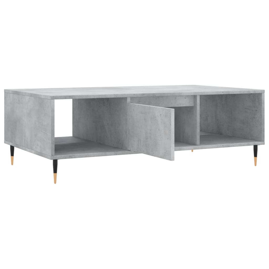 Modern Wooden Living Room Coffee Table With Open Storage Space & 1 Door Wood