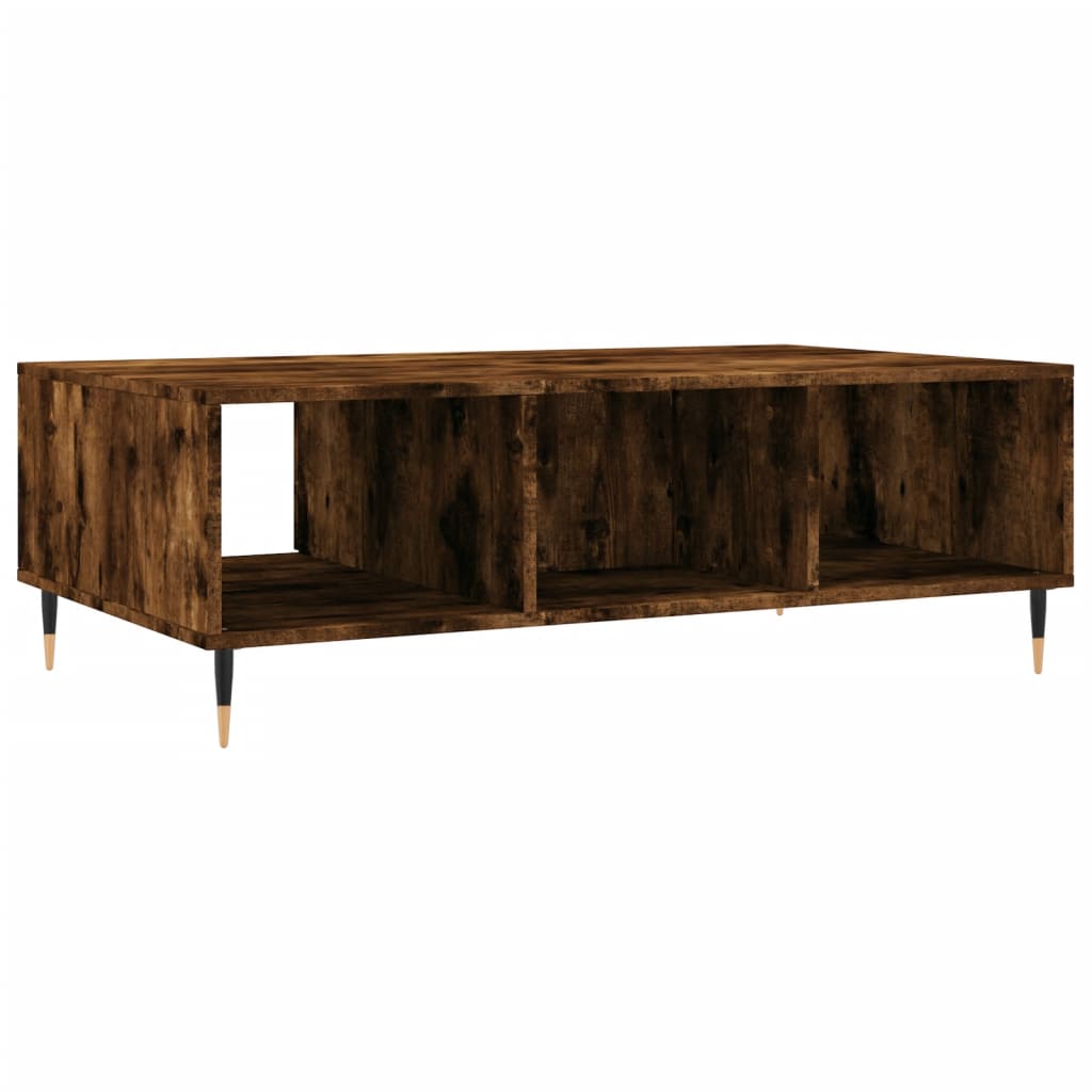 Modern Wooden Living Room Coffee Table With Open Storage Space & 1 Door Wood