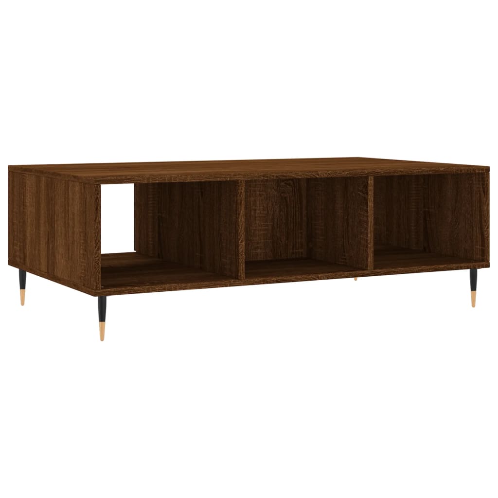 Modern Wooden Living Room Coffee Table With Open Storage Space & 1 Door Wood