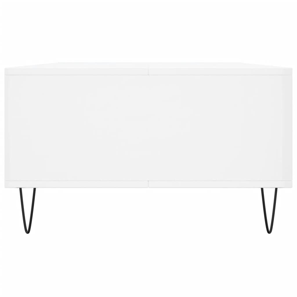 Modern Wooden Living Room Coffee Table With Storage Drawer & Open Shelves Wood
