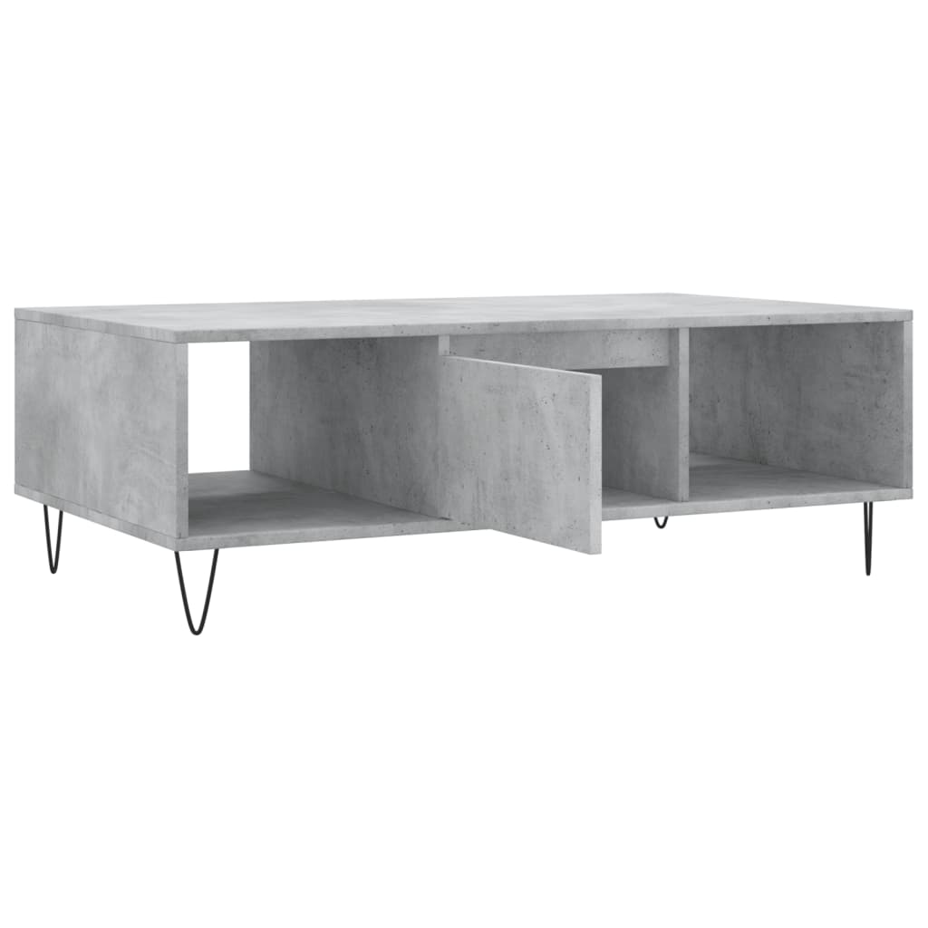 Modern Wooden Living Room Coffee Table With Storage Drawer & Open Shelves Wood