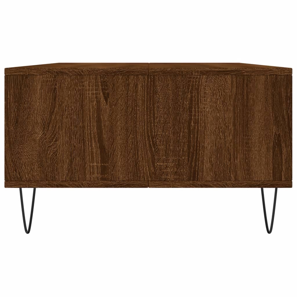 Modern Wooden Living Room Coffee Table With Storage Drawer & Open Shelves Wood