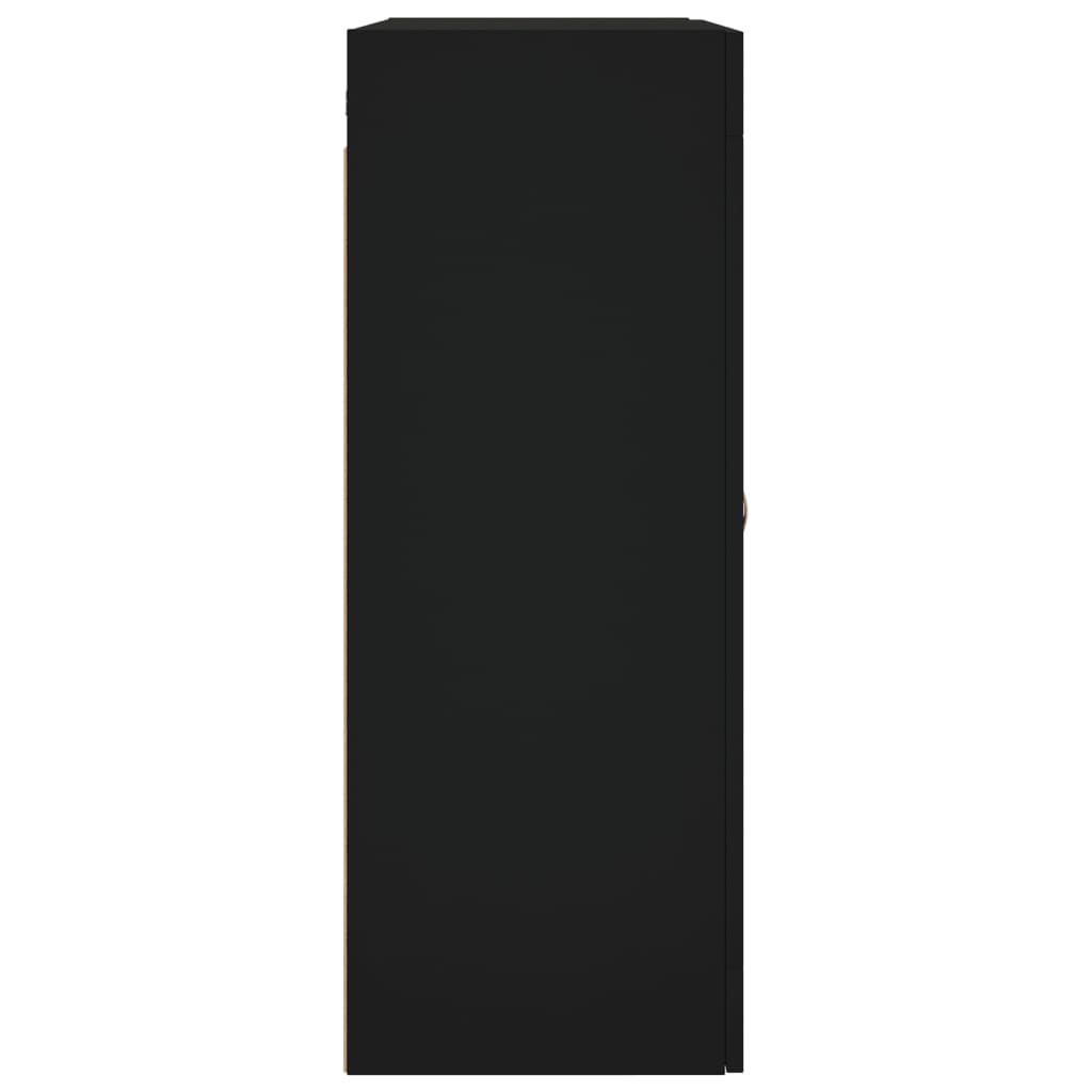 Wall Mounted Cabinet Black 69.5x34x90 cm