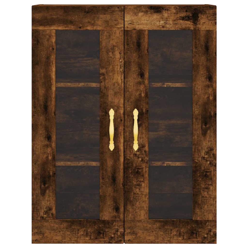 Wall Mounted Cabinet Smoked Oak 69.5x34x90 cm