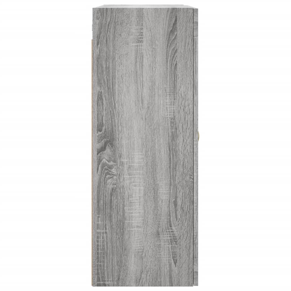 Wall Mounted Cabinet Grey Sonoma 69.5x34x90 cm