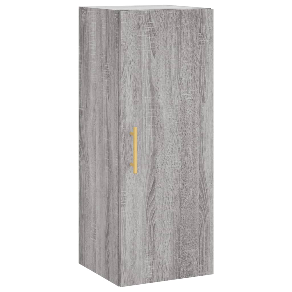 Wall Mounted Cabinet Grey Sonoma 34.5x34x90 cm