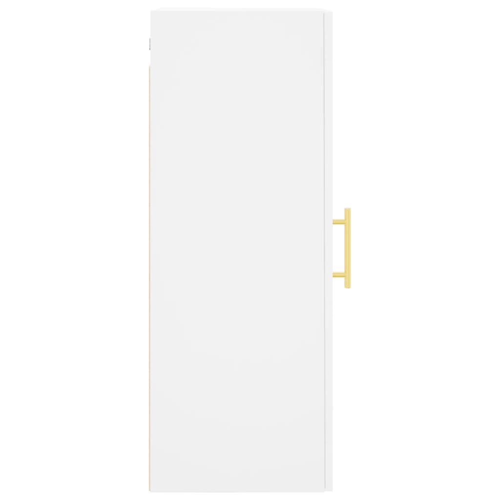 Wall Mounted Cabinet White 34.5x34x90 cm