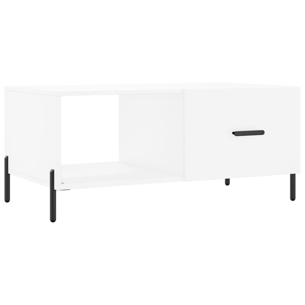 Modern Wooden Living Room Coffee Table With Door & Open Storage Shelf Wood