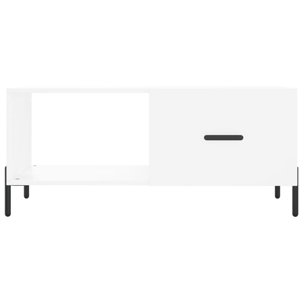 Modern Wooden Living Room Coffee Table With Door & Open Storage Shelf Wood