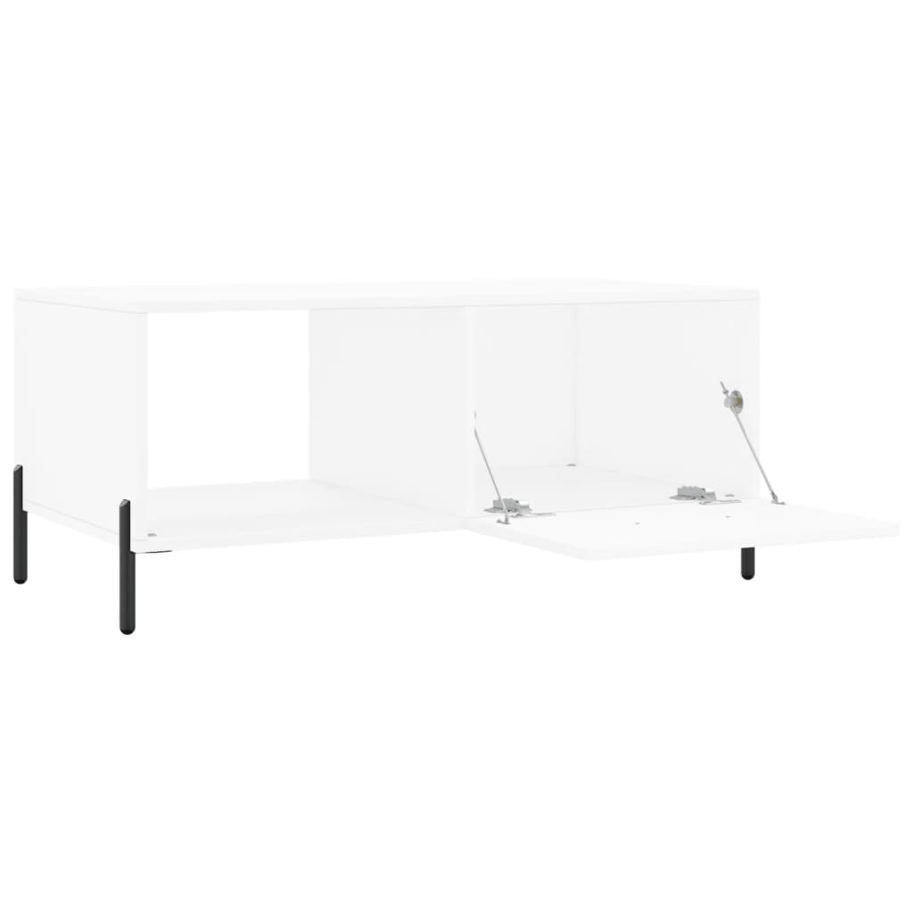 Modern Wooden Living Room Coffee Table With Door & Open Storage Shelf Wood