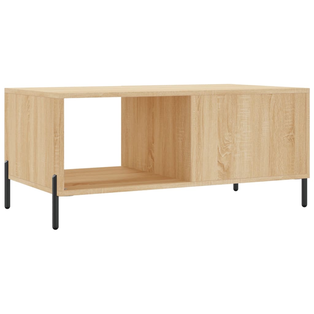 Modern Wooden Living Room Coffee Table With Door & Open Storage Shelf Wood