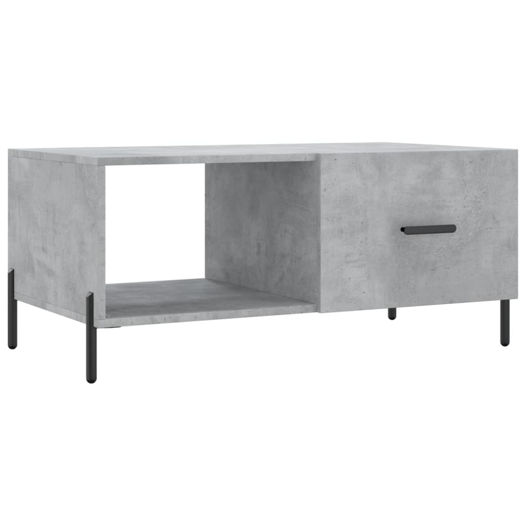 Modern Wooden Living Room Coffee Table With Door & Open Storage Shelf Wood