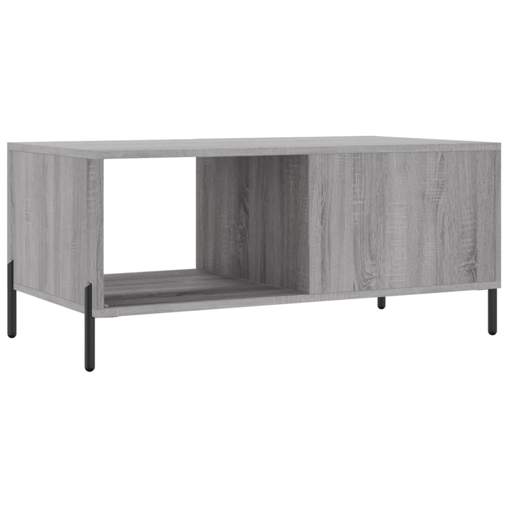 Modern Wooden Living Room Coffee Table With Door & Open Storage Shelf Wood