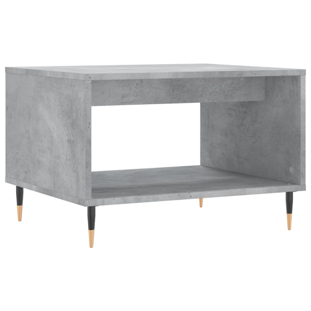 Coffee Table Concrete Grey 60x50x40 cm Engineered Wood