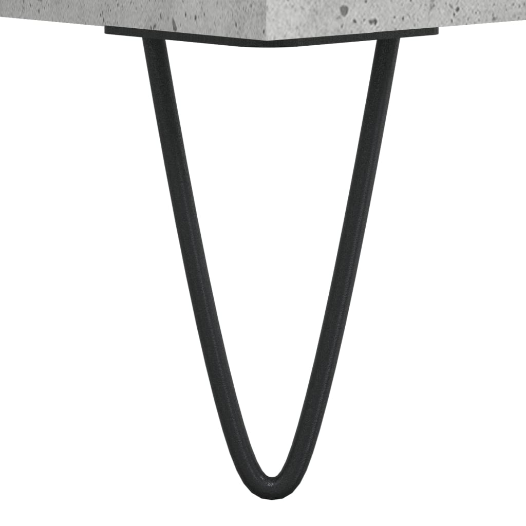 Coffee Table Concrete Grey 60x50x40 cm Engineered Wood