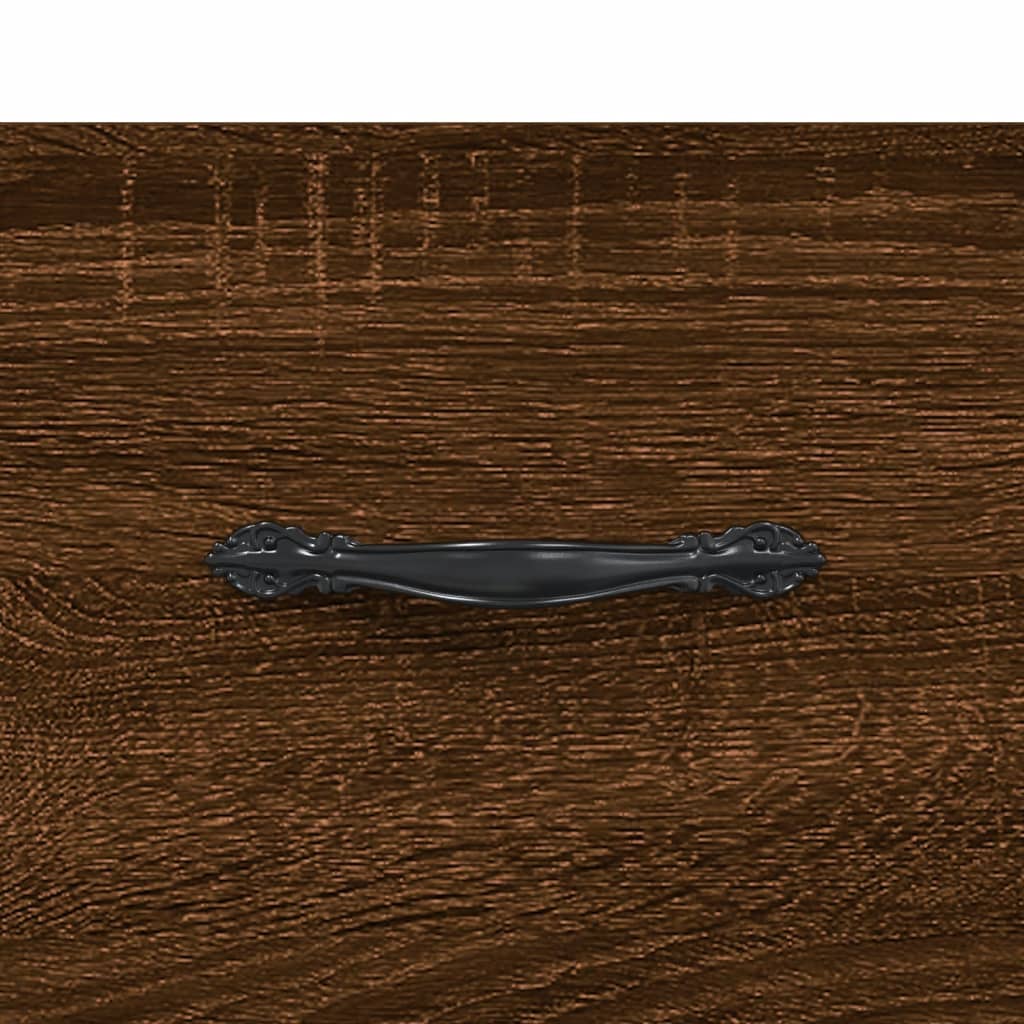 Shoe Bench Brown Oak 102x35x55 cm Engineered Wood