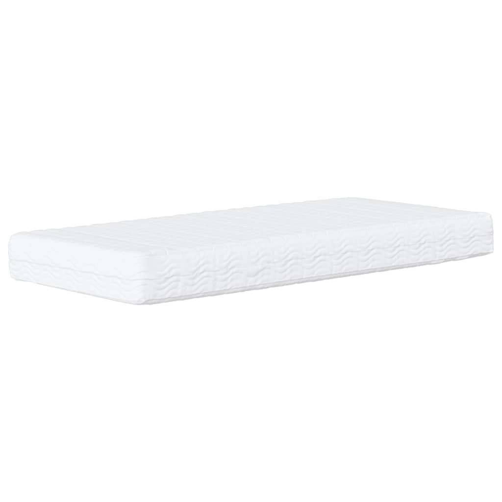 Daybed with Mattress Light Grey 90x190 cm Velvet