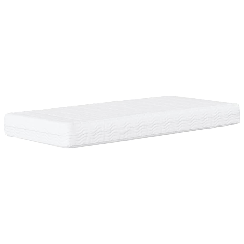 Daybed with Mattress Light Grey 90x190 cm Fabric