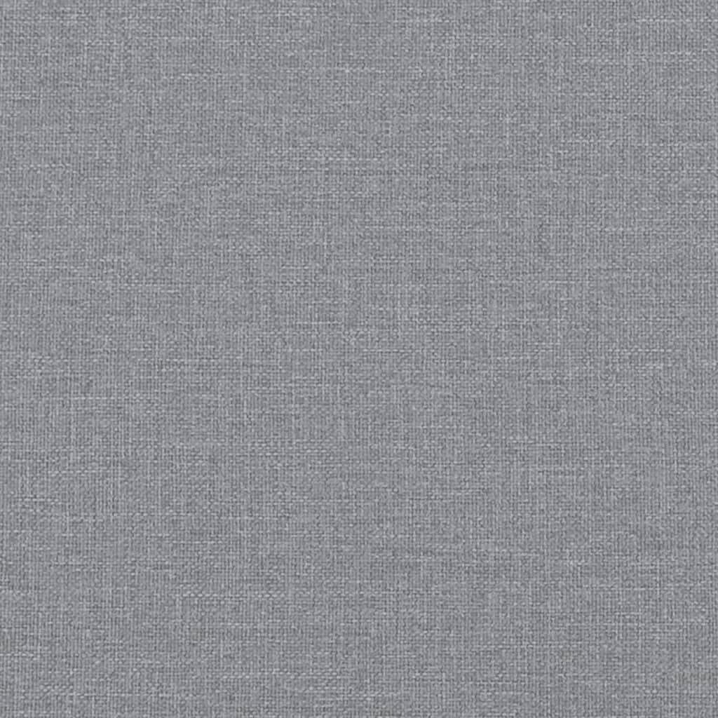 Daybed with Mattress Light Grey 90x190 cm Fabric