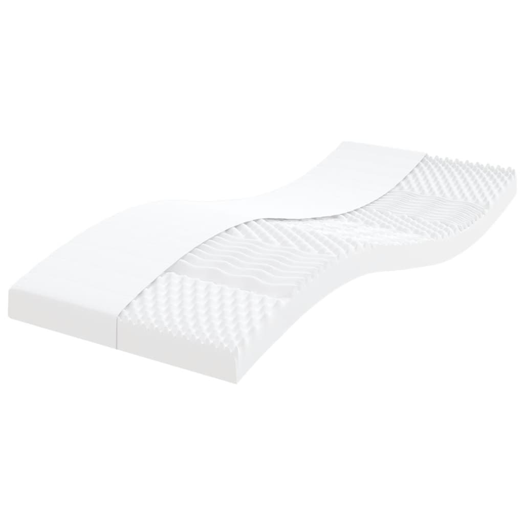 Daybed with Trundle and Mattresses Light Grey 90x190 cm Fabric