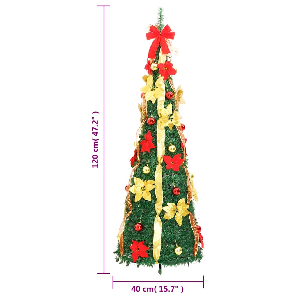 Artificial Christmas Tree Pop-Up 50 Leds Green