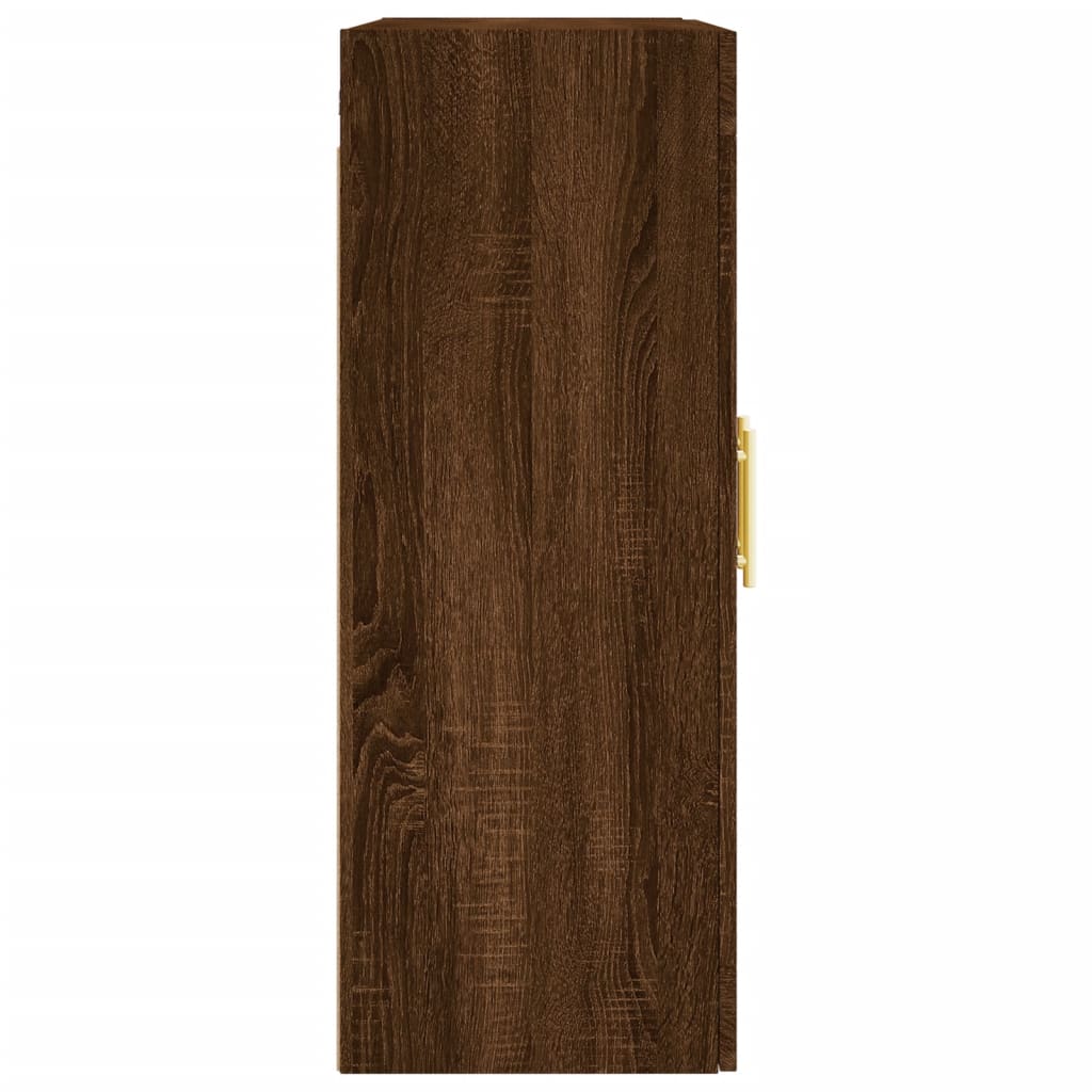 Wall Mounted Cabinets 2 pcs Brown Oak Engineered Wood