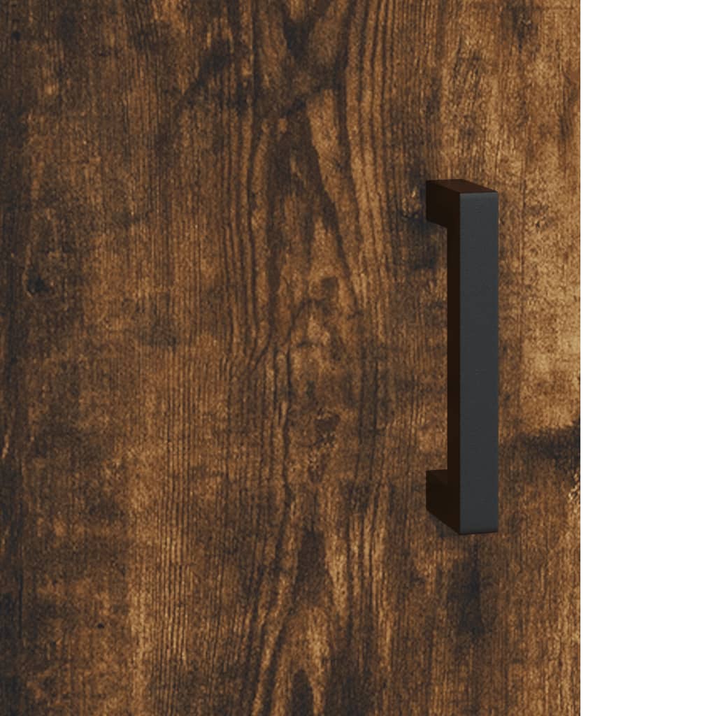 Wall Mounted Cabinets 2 pcs Smoked Oak Engineered Wood