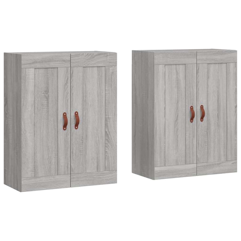 Wall Mounted Cabinets 2 pcs Grey Sonoma Engineered Wood