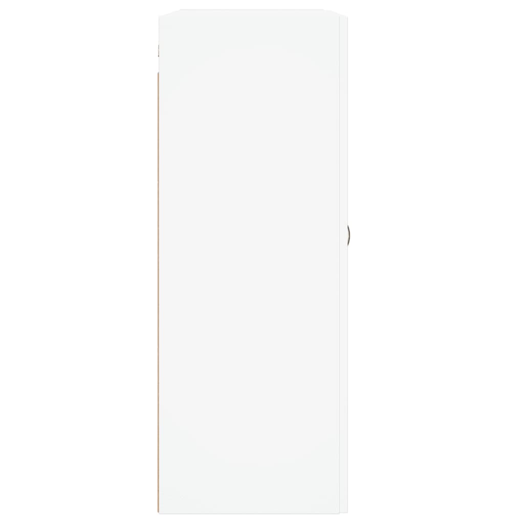 Wall Mounted Cabinets 2 pcs White Engineered Wood