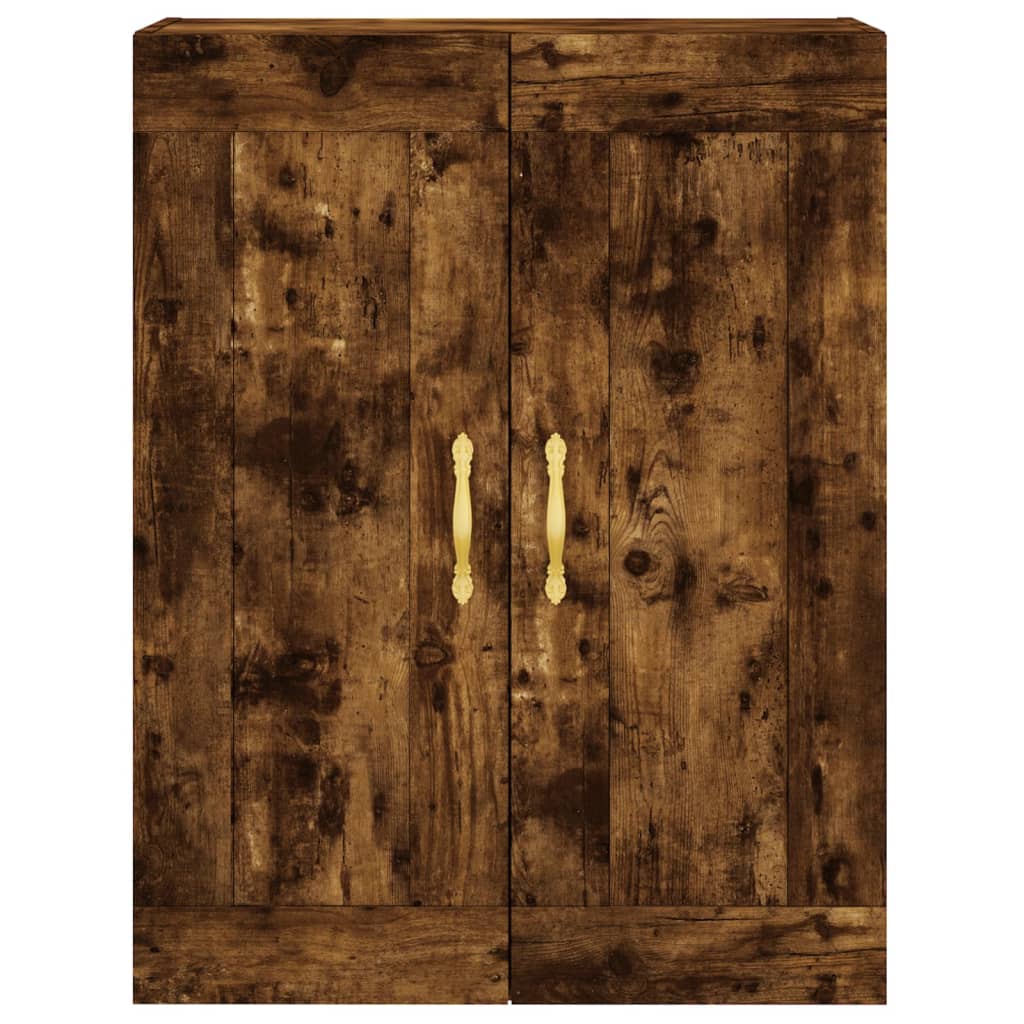 Wall Mounted Cabinets 2 pcs Smoked Oak Engineered Wood