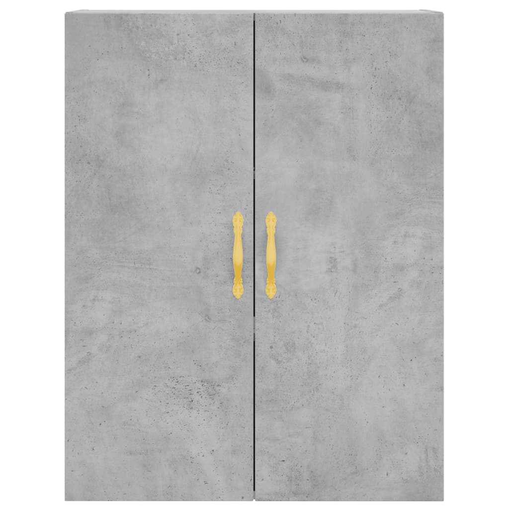 Highboard Concrete Grey 69.5x34x180 cm Engineered Wood