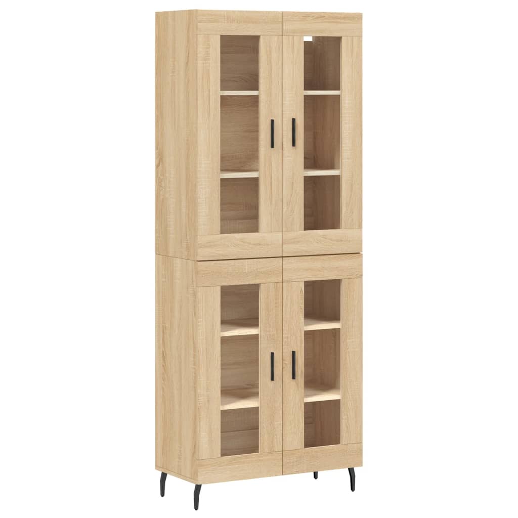 Highboard Sonoma Oak 69.5x34x180 cm Engineered Wood